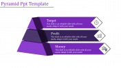 Creative Segmented Pyramid PowerPoint Template Slide