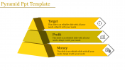 Customized Pyramid PPT Template Designs With Three Node