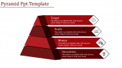 Creative Pyramid PPT Template With Red Color Slide