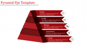 Five Noded 61661 Pyramid PPT Template Presentation