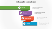 infographic template PPT-Zigzag model