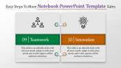 Multi-Color Notebook PowerPoint Template Slide Design