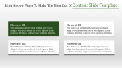 The Best Content Slide Template Presentation Themes