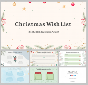  Beautiful Christmas Wish List Paper PPT and Google Slides