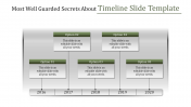 Creative Timeline Slide Template With Five Nodes Slide