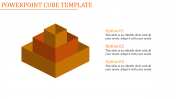 Amazing PowerPoint Cube Template With Three Nodes Slide