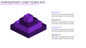 Editable PowerPoint Cube Template With Four Nodes Slide