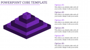Innovative PowerPoint Cube Template With Six Nodes