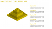 Our Predesigned PowerPoint Cube Template With Five Nodes