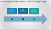 Professional Look Timeline Template PPT Diagram
