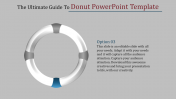 Cruller model Donut PowerPoint Template Presentation Slide