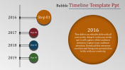 Timeline Template PPT - Desending Order Presentation