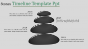 Impressive Timeline Template PPT Slide Design-Stone Model