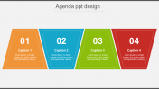 Inventive Agenda PPT Design Presentation with Four Nodes