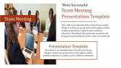 Use Team Meeting Presentation Template Slide Design