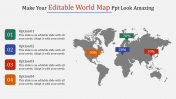 Effective World Map PPT Presentation and Google Slides