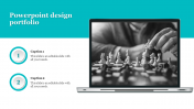 Stunning PowerPoint Design Portfolio With Two Node