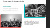 Creative PowerPoint Design Portfolio Slide With Chess Pieces