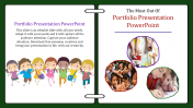 Portfolio PPT Presentation Template and Google Slides