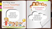 Concise Cartoon PPT Presentation Template and Google Slides