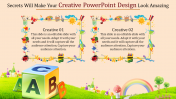 Colorful Creative PowerPoint Design Template-Two Node
