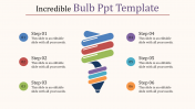 painted bulb PPT template