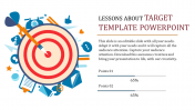 Clipart Target Template PowerPoint For Presentation