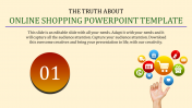Attractive Online Shopping PowerPoint Template Designs