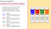 reative powerpoint slides - 4 multi  color