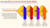 creative powerpoint slides - downward arrows