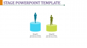 Best Stage PowerPoint Template Slide For Presentation