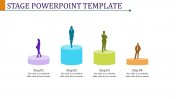Our Predesigned Stage PowerPoint Template In Multicolor