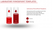 Use Laboratory PowerPoint Templates In Red Color Slide
