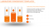 Simple Laboratory PowerPoint Templates In Orange Color