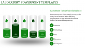 Editable Laboratory PowerPoint Templates In Green Color