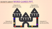 E-shaped Word Games PPT Template and Google Slides