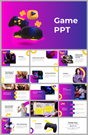 Creative Game PPT Presentation and Google Slides Templates