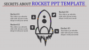 Use Rocket PPT Template Slide Designs With Four Node