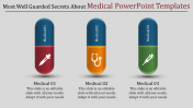 Imaginative Medical PowerPoint Templates with Three Nodes