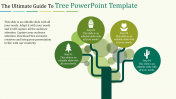 Affordable Tree PowerPoint Template Slide Design-4 Node