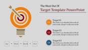 Creative Target Template PowerPoint Design With Three Node