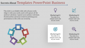 Best Templates PowerPoint Business Slide With Four Node