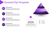 Fantastic Pyramid PPT Template with Four Nodes Slides