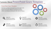 Amazing PowerPoint Gears Template Presentation-6 Node