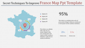 Editable France Map PowerPoint Template Presentation