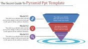 Editable Pyramid PPT Template Slides With Three Node