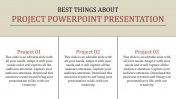 Elegant Project PowerPoint Presentation With Three Node