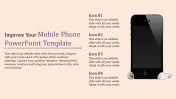 Attractive Mobile Phone PowerPoint Template-Four Node