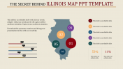 Editable Illinois Map PPT Template and Google Slides