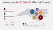Best North Carolina Map PPT Template Presentation